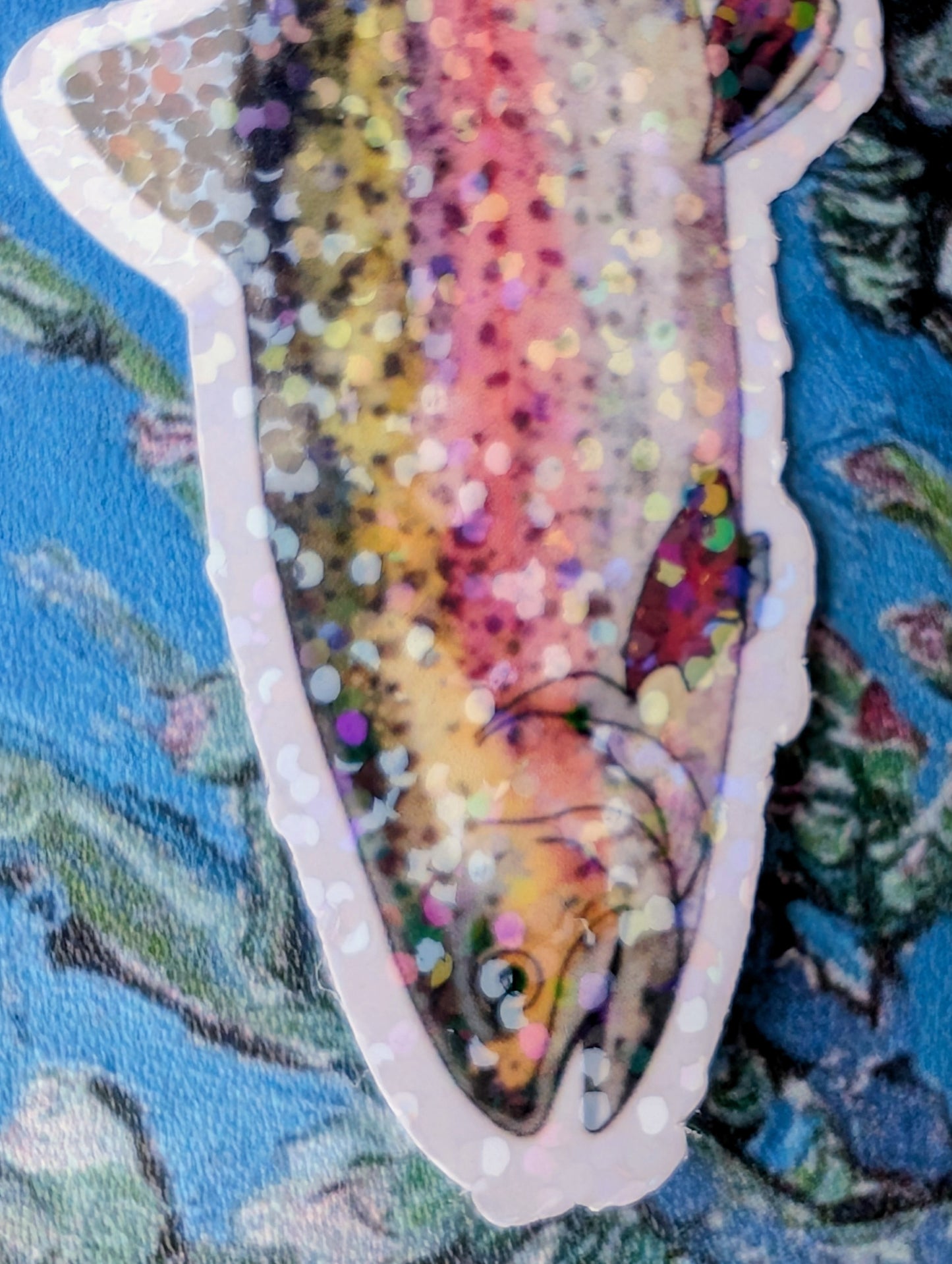 Holographic Trout Sticker